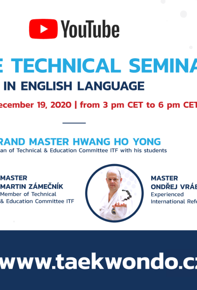 ONLINE TECHNICAL SEMINAR WITH GRAND MASTER HWANG HO YONG