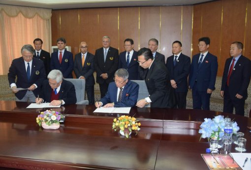 Agreement between ITF and WT in Pyongyang, DPR Korea