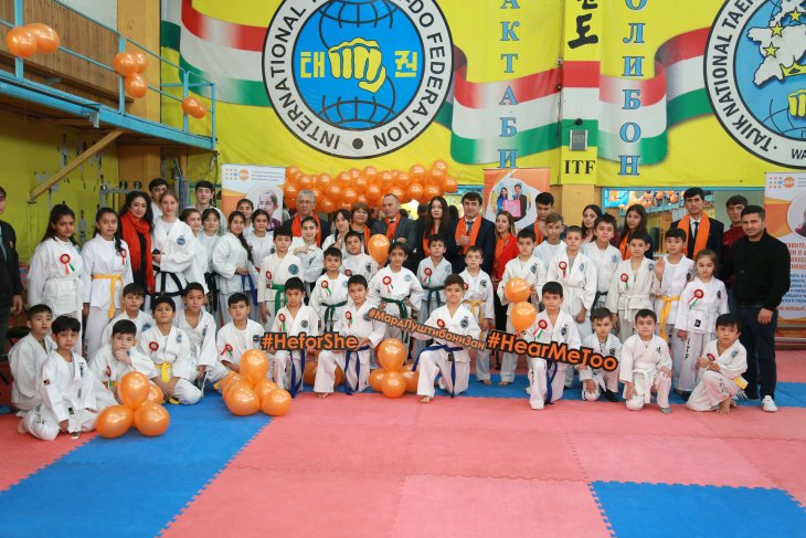 UNFPA and the National Taekwon‑Do and Kickboxing Federation of Tajikistan launch 16 days of activism against gender-based violence