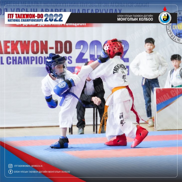 27th National Taekwon‑Do ITF Championships on April 11-13, 2022 in Mongolia