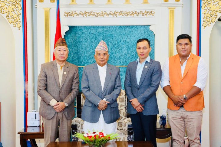 Nepal ITF officials has met with the President of the Government of Nepal