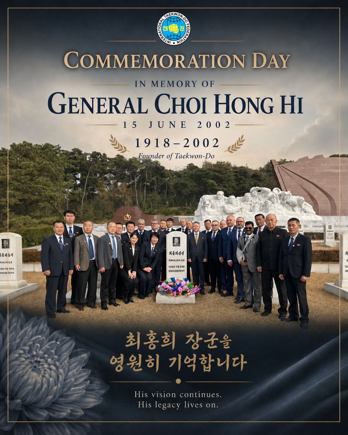 Honoring the Legacy of General Choi Hong Hi – Address by ITF President Prof. Grand Master Ri Yong Son