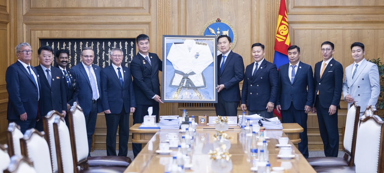 ITF Leadership Meets with the Prime Minister of Mongolia During the 11th Asian Taekwon-Do Championships