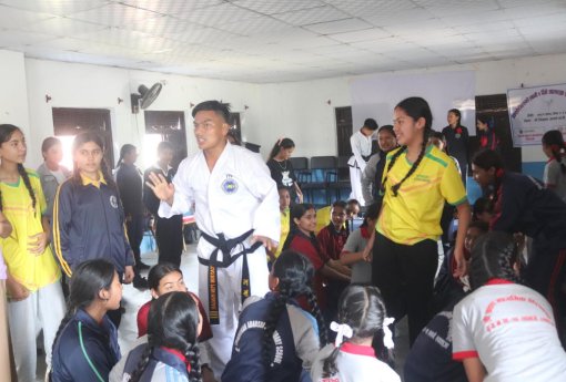 Taekwon‑Do Self defense Course for Girls  at Syanja,…